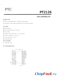 Datasheet PT2126-C4A-NNM0-F manufacturer PTC