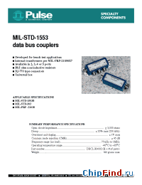 Datasheet MIL-STD-1553 manufacturer Pulse