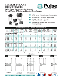 Datasheet PE-61001 manufacturer Pulse