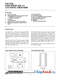 Datasheet P3C1256-20PI manufacturer Pyramid