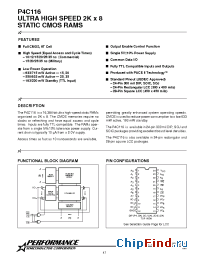 Datasheet P4C116-35SC manufacturer Pyramid