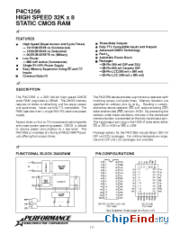 Datasheet P4C1256-35PC manufacturer Pyramid