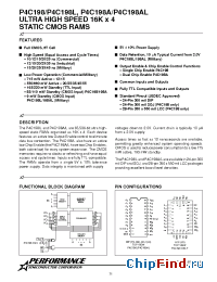 Datasheet P4C198-35DM manufacturer Pyramid
