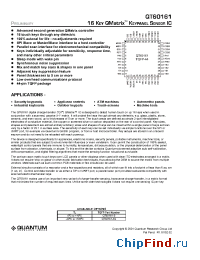 Datasheet QT60161-AS manufacturer Quantum