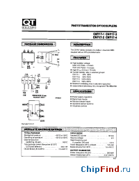 Datasheet CNY17-2 manufacturer QT