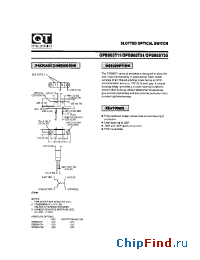 Datasheet OPB865T11 manufacturer QT