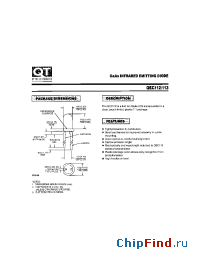 Datasheet QEC112 manufacturer QT