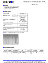 Datasheet AS-2SPD manufacturer Raltron