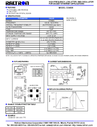 Datasheet CO4605 manufacturer Raltron