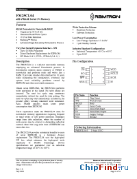 Datasheet FM25CL04-S manufacturer Ramtron