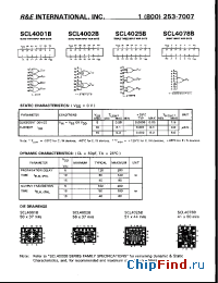Datasheet SCL4001BS manufacturer R&E
