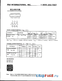 Datasheet SCL4007UBE manufacturer R&E