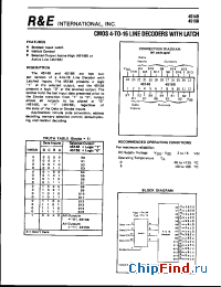 Datasheet SCL4514BC manufacturer R&E
