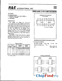 Datasheet SCL4556BS manufacturer R&E