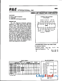 Datasheet SCL4585BC manufacturer R&E