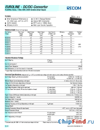 Datasheet R05SDH05 manufacturer Recom