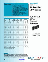Datasheet R-521.2PA manufacturer Recom