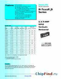 Datasheet R-745.0P manufacturer Recom