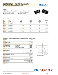 Datasheet RC-XX05D manufacturer Recom