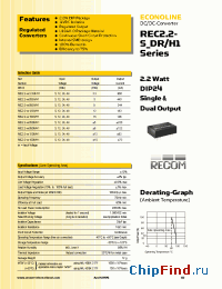 Datasheet REC2.2-123.3SR manufacturer Recom