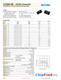Datasheet RH-XX1.8D manufacturer Recom