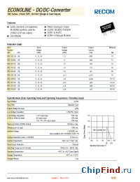 Datasheet RKZ-XX05D manufacturer Recom