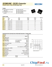 Datasheet RL-0524S manufacturer Recom