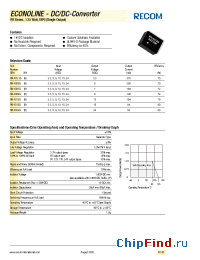 Datasheet RN-0505SH manufacturer Recom