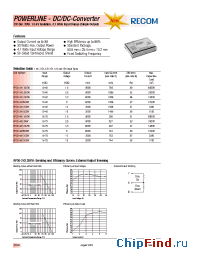 Datasheet RP30-241.8SEW manufacturer Recom