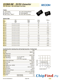Datasheet RSD-0509 manufacturer Recom