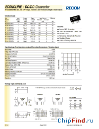 Datasheet RY-2405DCL manufacturer Recom