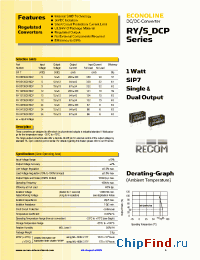 Datasheet RY-2415DCP manufacturer Recom