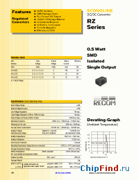 Datasheet RZ-2412S manufacturer Recom