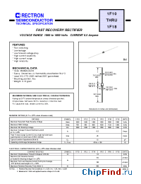 Datasheet 1F10-B manufacturer Rectron