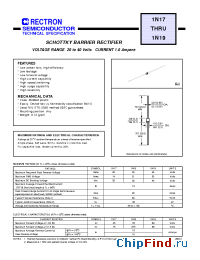 Datasheet 1N17-T manufacturer Rectron