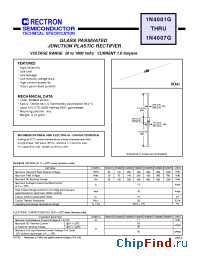 Datasheet 1N4002G manufacturer Rectron