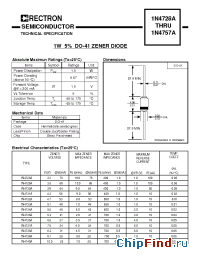Datasheet 1N4733A manufacturer Rectron