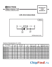 Datasheet BZX85C3V3-T manufacturer Rectron