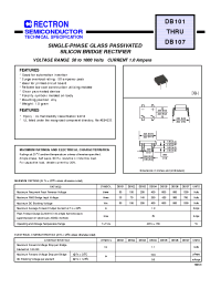 Datasheet DB101 manufacturer Rectron