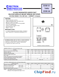 Datasheet EDB104 manufacturer Rectron