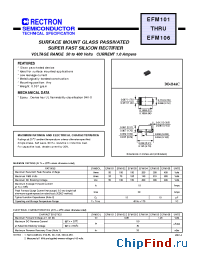 Datasheet EFM101 manufacturer Rectron
