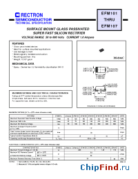 Datasheet EFM101-W manufacturer Rectron