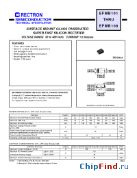 Datasheet EFMB105-W manufacturer Rectron