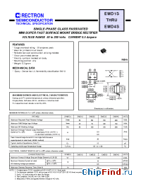 Datasheet EMD4S-W manufacturer Rectron