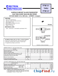 Datasheet FFM106-W manufacturer Rectron
