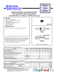 Datasheet FFM301 manufacturer Rectron
