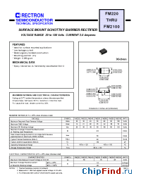 Datasheet FM220 manufacturer Rectron
