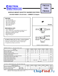 Datasheet FM220A-W manufacturer Rectron
