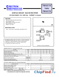 Datasheet FM4006W-W manufacturer Rectron