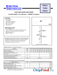 Datasheet FR205P-B manufacturer Rectron